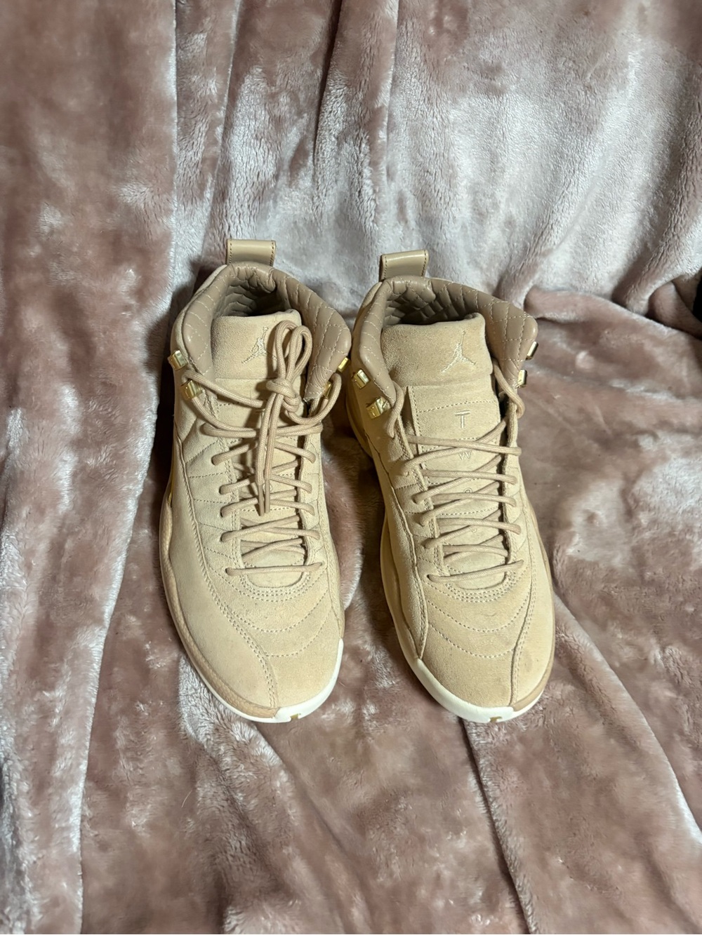 Jordan Tan Suede High-Top Sneakers